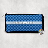 Plain Checkered 1 Small Pencil Bag