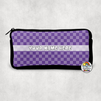 Plain Checkered 1 Small Pencil Bag