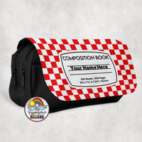 Checkered Comp 2 Large Pencil Bag