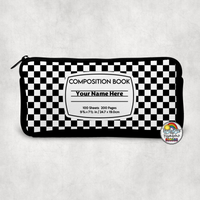 Checkered Comp 2 Small Pencil Bag
