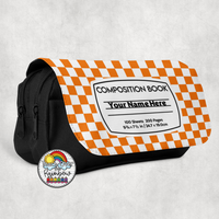 Checkered Comp 2 Large Pencil Bag