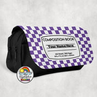 Checkered Comp 2 Large Pencil Bag