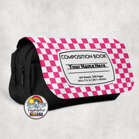 Checkered Comp 2 Large Pencil Bag