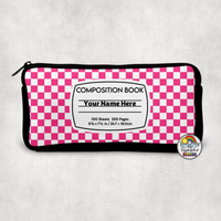 Checkered Comp 2 Small Pencil Bag