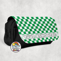 Plain Checkered 2 Large Pencil Bag