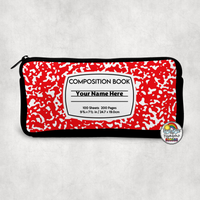 Composition Small Pencil Bag