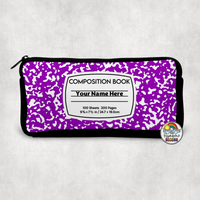 Composition Small Pencil Bag