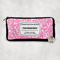 Composition Small Pencil Bag