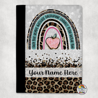 Boho Teal Leopard Rainbow Portfolio