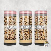 Tan Leopard Pencil Tumbler