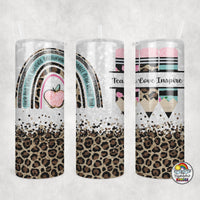 Boho Teal Leopard Tumbler