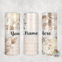 Lace Floral Tumbler