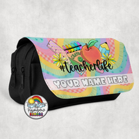 Retro Rainbow Supplies Large Pencil Bag