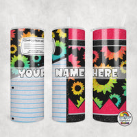 Rainbow Daisy Pencil Combo Tumbler