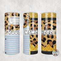 Leopard Glitter Pencil Combo Leopard Tumbler
