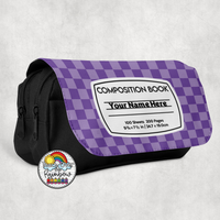 Checkered Comp 1 Large Pencil Bag