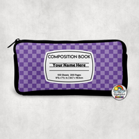 Checkered Comp 1 Small Pencil Bag