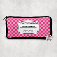 Checkered Comp 1 Small Pencil Bag