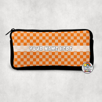 Plain Checkered 1 Small Pencil Bag
