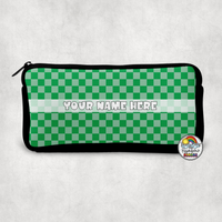 Plain Checkered 1 Small Pencil Bag