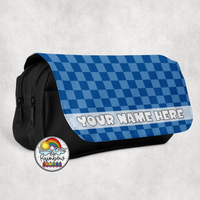 Plain Checkered 1 Large Pencil Bag