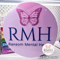 Custom Acrylic Logo Sign Commission Deposit