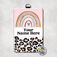 Pink Boho Leopard Vertical