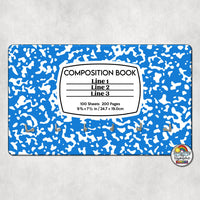 Composition Book-Hall Pass Holder