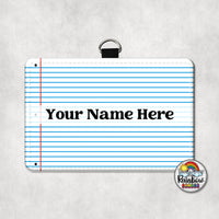 Notebook Paper Horizontal