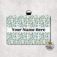 Green Cross Floral Horizontal