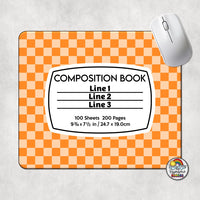 Checkered 1 Comp Book Mouse Pad