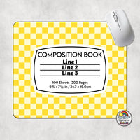 Checkered 1 Comp Book Mouse Pad