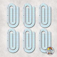 Notebook Paper Acrylic Paperclips