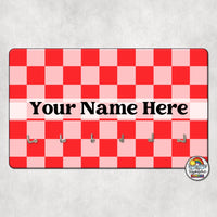 Plain Checker 1-Hall Pass Holder