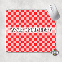 Plain Checkered 1 Mouse Pad