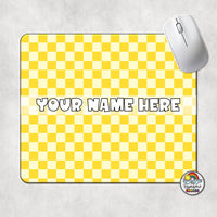 Plain Checkered 1 Mouse Pad