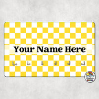 Plain Checker 2-Hall Pass Holder