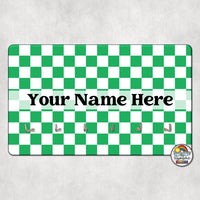 Plain Checker 2-Hall Pass Holder