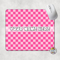 Plain Checkered 1 Mouse Pad