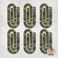 The Green Camo Acrylic Paperclips