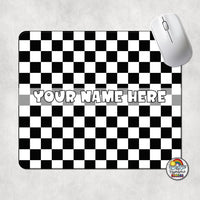 Plain Checkered 2 Mouse Pad