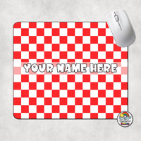 Plain Checkered 2 Mouse Pad
