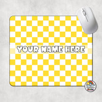 Plain Checkered 2 Mouse Pad