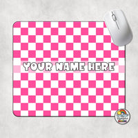 Plain Checkered 2 Mouse Pad