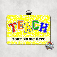 Yellow Bright TEACH Horizontal
