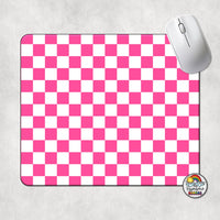 Plain Checkered 2 Mouse Pad