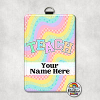 Retro Rainbow TEACH Vertical