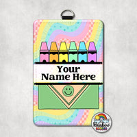 Retro Rainbow Crayons Vertical