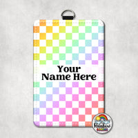 Rainbow Checkered Vertical