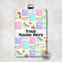 Yellow School Supplies Vertical